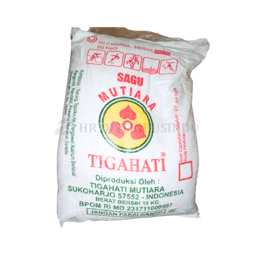 SAGU MUTIARA CAP TIGA HATI 10 Kg